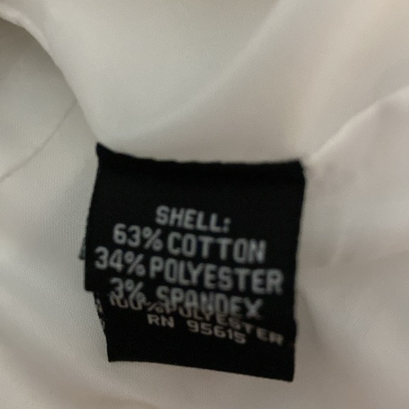 Rafaella Sz L white jacket button front two side pockets - Picture 3 of 7